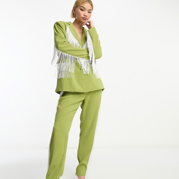ASOS Extro & Vert Blazer with fringe - Picture 4 of 4